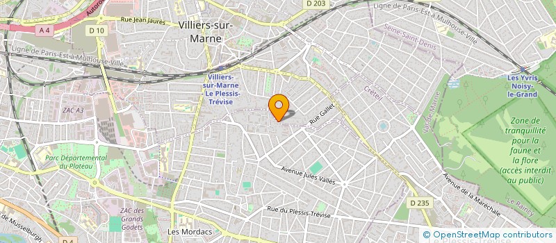 localisation de l'entreprise ASM  VILLIERS-SUR-MARNE