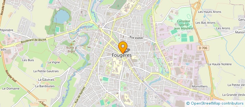 localisation de l'entreprise ASM à FOUGERES
