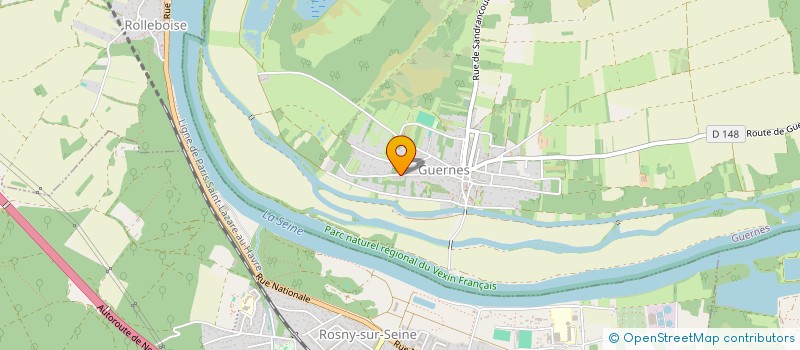 localisation de l'entreprise ASM  GUERNES