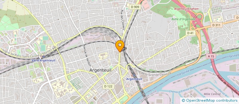 localisation de l'entreprise ASM 95  ARGENTEUIL