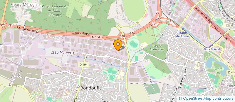 localisation de l'entreprise ASM ATELIER SAINT MICHEL à BONDOUFLE