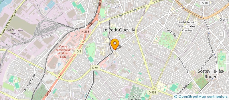 localisation de l'entreprise ASM AUTOS 76  LE PETIT-QUEVILLY