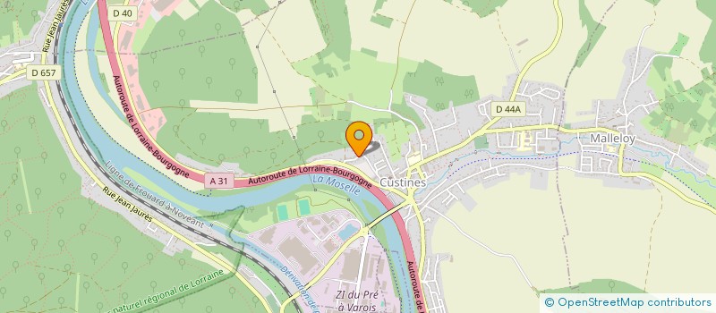 localisation de l'entreprise ASM CARRELAGE  CUSTINES