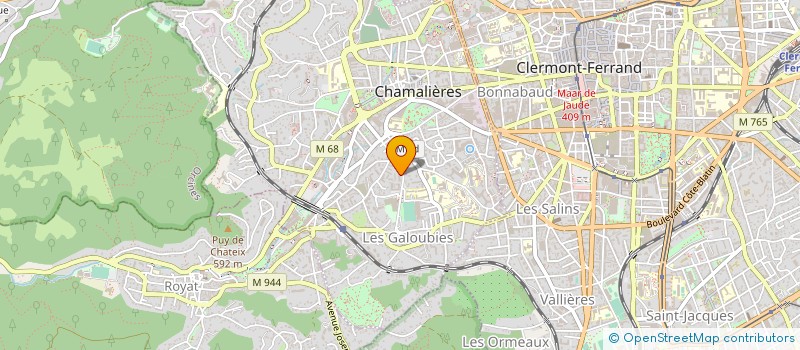 localisation de l'entreprise ASM-CHAMALIERES NATATION  CHAMALIERES