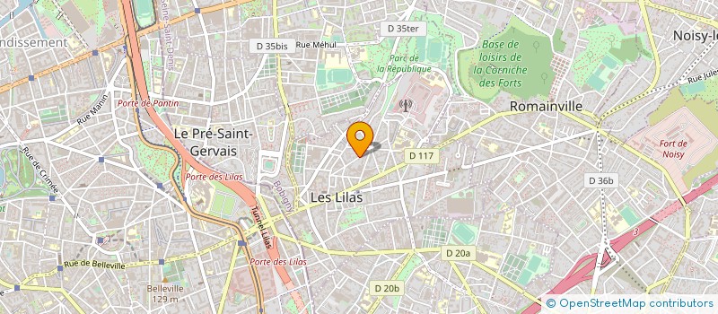 localisation de l'entreprise ASM COM'EVENTS BY JYMS à LES LILAS