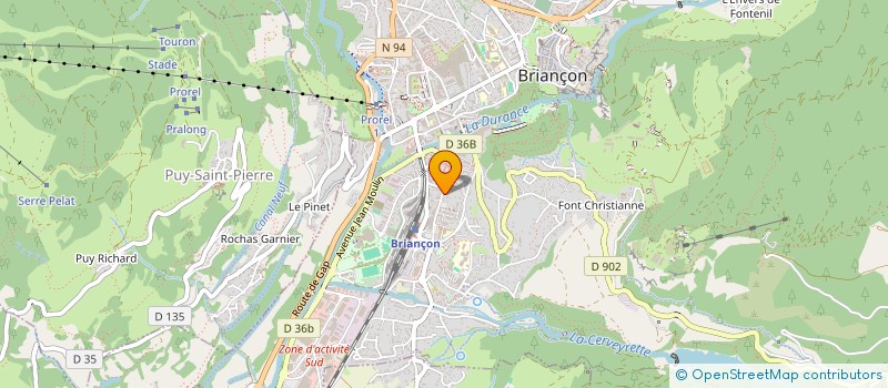 localisation de l'entreprise ASM COMPAGNIE à BRIANCON