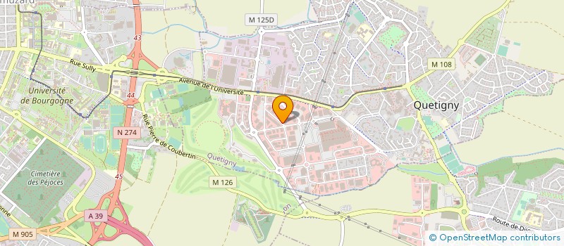 localisation de l'entreprise ASM CUISINES CONCEPT à QUETIGNY