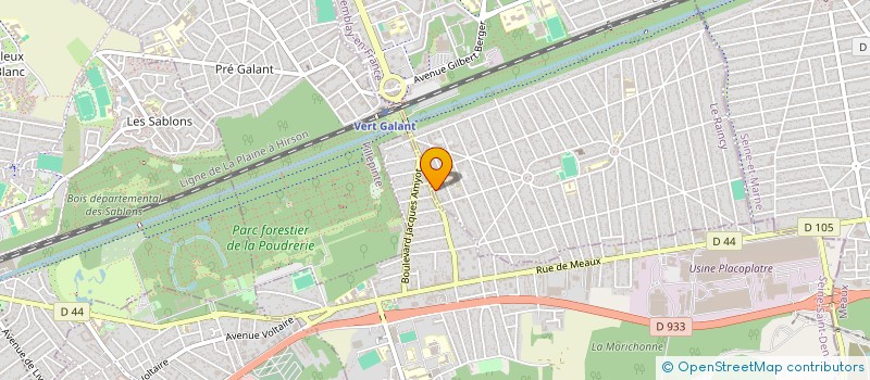 localisation de l'entreprise ASM ECHAFAUDAGE à TREMBLAY-EN-FRANCE