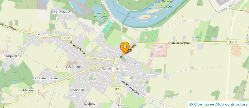 localisation de l'entreprise ASM ELECTRICITE  SANDILLON