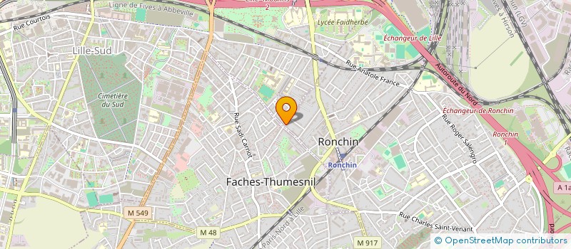 localisation de l'entreprise ASM FAMILY  RONCHIN