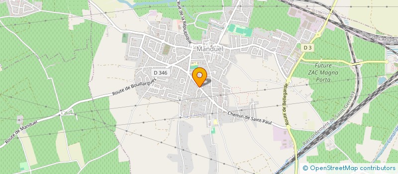 localisation de l'entreprise ASM FROMENT  MANDUEL