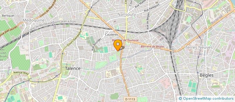 localisation de l'entreprise ASM FUNERAIRE  TALENCE