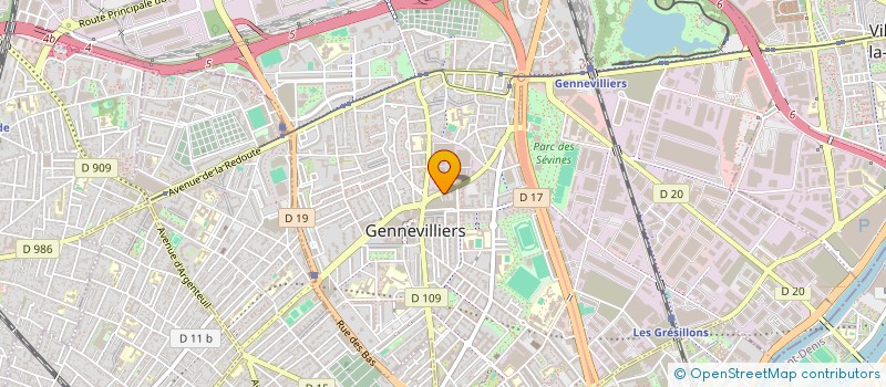 localisation de l'entreprise ASM HOLDING  GENNEVILLIERS
