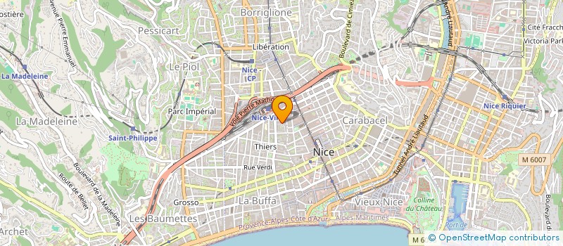 localisation de l'entreprise ASM HOSTEL  NICE