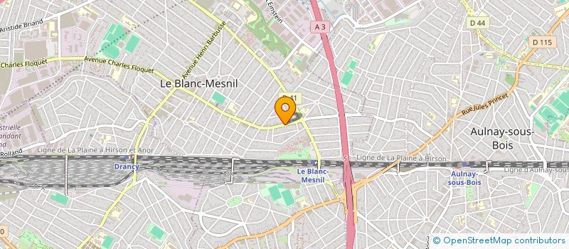 localisation de l'entreprise ASM IMMO à LE BLANC-MESNIL