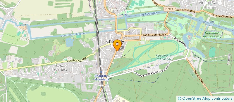 localisation de l'entreprise ASM IMMO  CHANTILLY