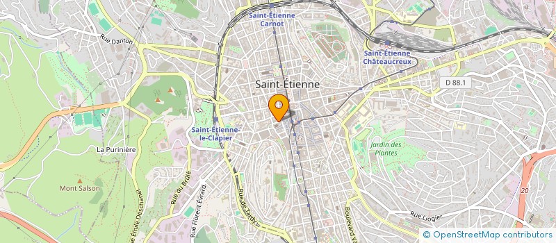 localisation de l'entreprise ASM INFORMATIQUE à SAINT-ETIENNE