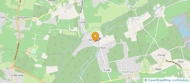 localisation de l'entreprise ASM INTERIEUR  AVENSAN