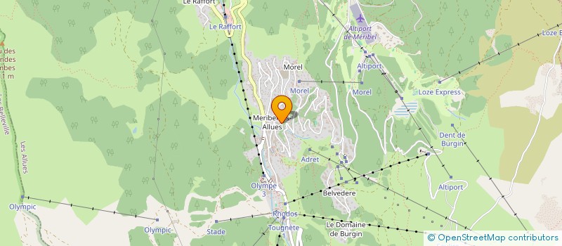 localisation de l'entreprise ASM MERIBEL à LES ALLUES