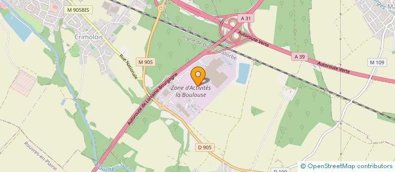 localisation de l'entreprise ASM NEGOCE à FAUVERNEY