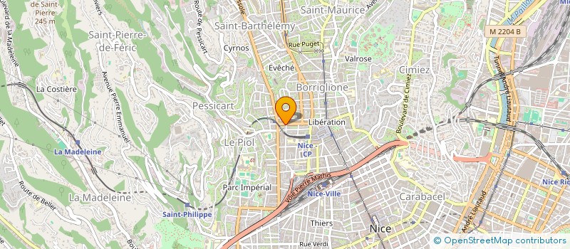 localisation de l'entreprise ASM NICE  NICE