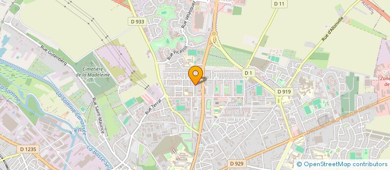 localisation de l'entreprise ASM PICARDIE SA à AMIENS