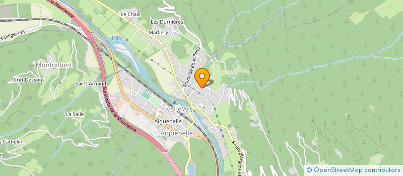 localisation de l'entreprise ASM POIDS LOURDS  VAL-D'ARC