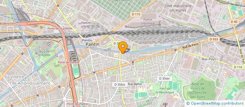 localisation de l'entreprise ASM PUBLISHING  PANTIN