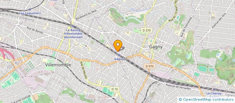 localisation de l'entreprise ASM RENOV  GAGNY