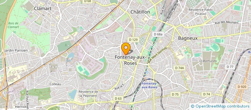 localisation de l'entreprise ASM RESTAURATION à FONTENAY-AUX-ROSES