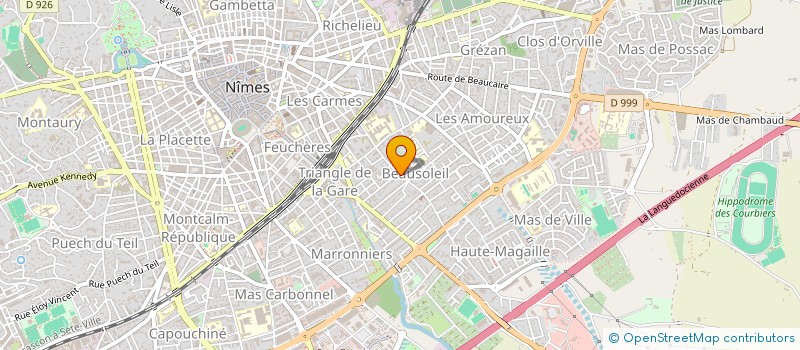 localisation de l'entreprise ASM SUD à NIMES