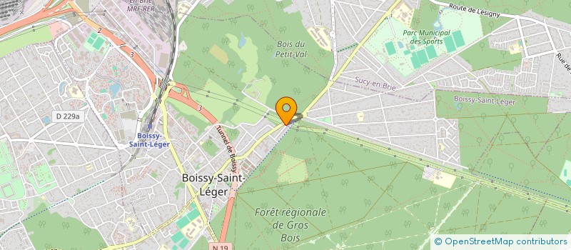 localisation de l'entreprise ASM TAXI à BOISSY-SAINT-LEGER