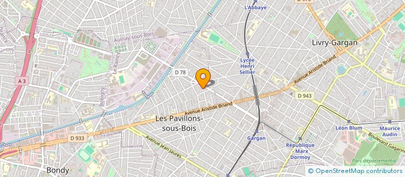 localisation de l'entreprise ASM TAXI à LES PAVILLONS-SOUS-BOIS