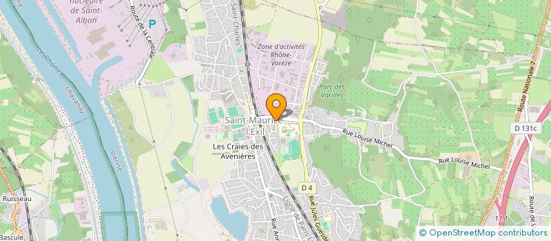localisation de l'entreprise ASM TELECOM à SAINT-MAURICE-L'EXIL