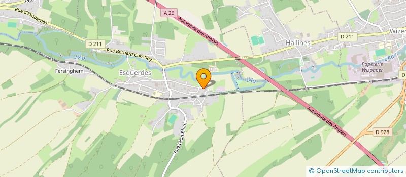 localisation de l'entreprise ASM TOIT DU NORD  ESQUERDES