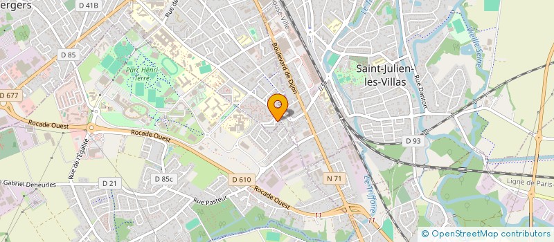 localisation de l'entreprise ASM TRANSPORTS à TROYES