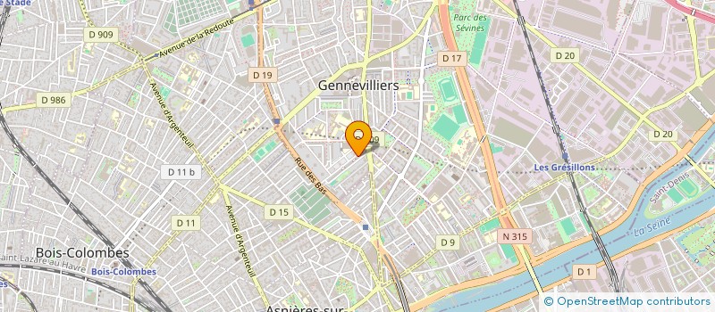 localisation de l'entreprise ASMA  GENNEVILLIERS