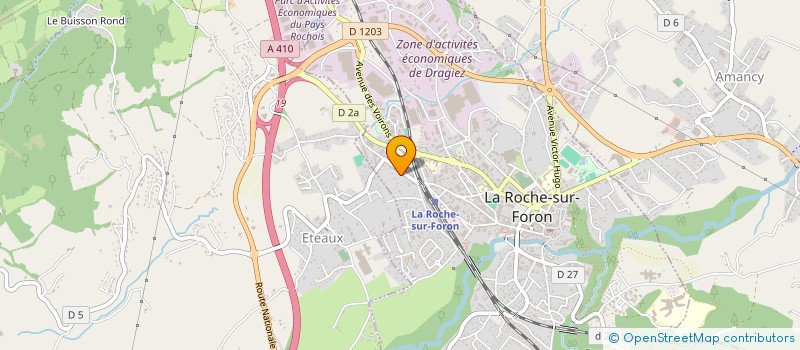 localisation de l'entreprise ASMA 74 à LA ROCHE-SUR-FORON