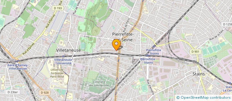 localisation de l'entreprise ASMA EMBALLAGES à PIERREFITTE-SUR-SEINE