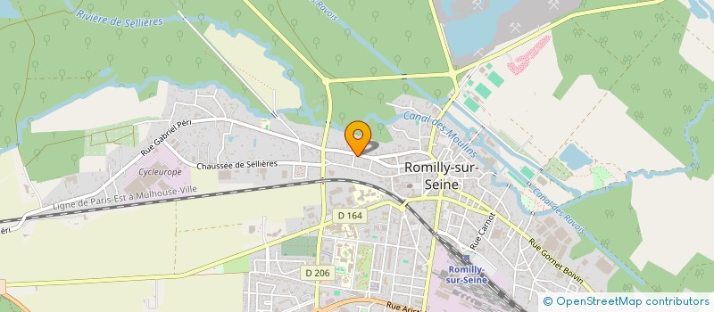 localisation de l'entreprise ASMA PIZZA à ROMILLY-SUR-SEINE
