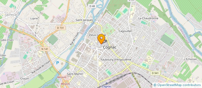 localisation de l'entreprise ASMACO à COGNAC