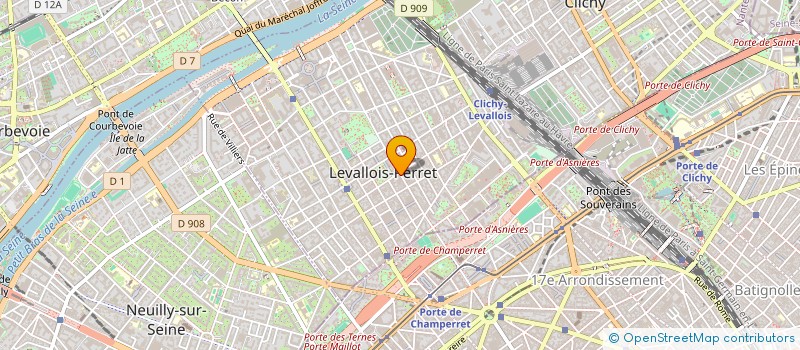 localisation de l'entreprise ASMAN à LEVALLOIS PERRET