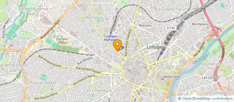 localisation de l'entreprise ASMATIK TURTLE à LIMOGES