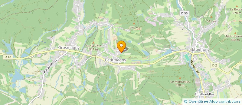 localisation de l'entreprise ASMB TIR à PETITMAGNY