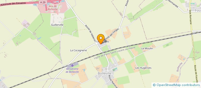 localisation de l'entreprise ASMI MENUISERIE CATELAIN  BOLLEVILLE