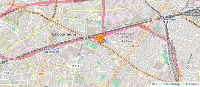 localisation de l'entreprise ASMI MINI MARCHE à LA COURNEUVE