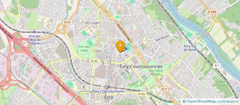 localisation de l'entreprise ASMIN à EVRY-COURCOURONNES