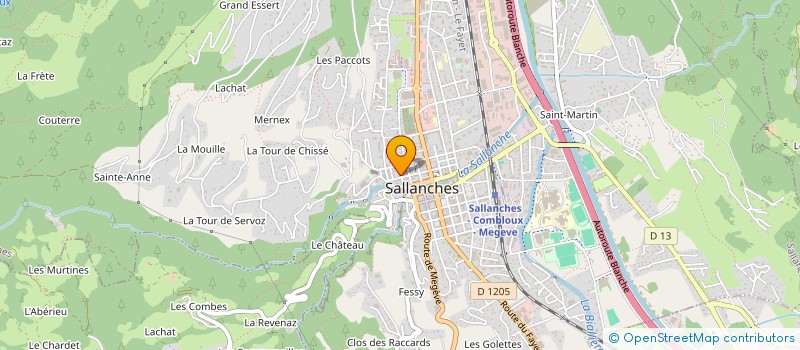 localisation de l'entreprise ASMLAL IMMO à SALLANCHES