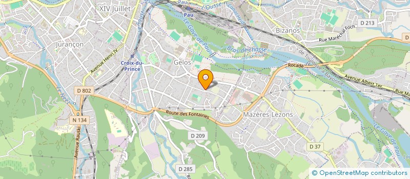 localisation de l'entreprise ASMO à PAU