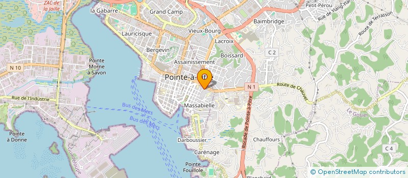 localisation de l'entreprise ASMO ET CIE  POINTE A PITRE